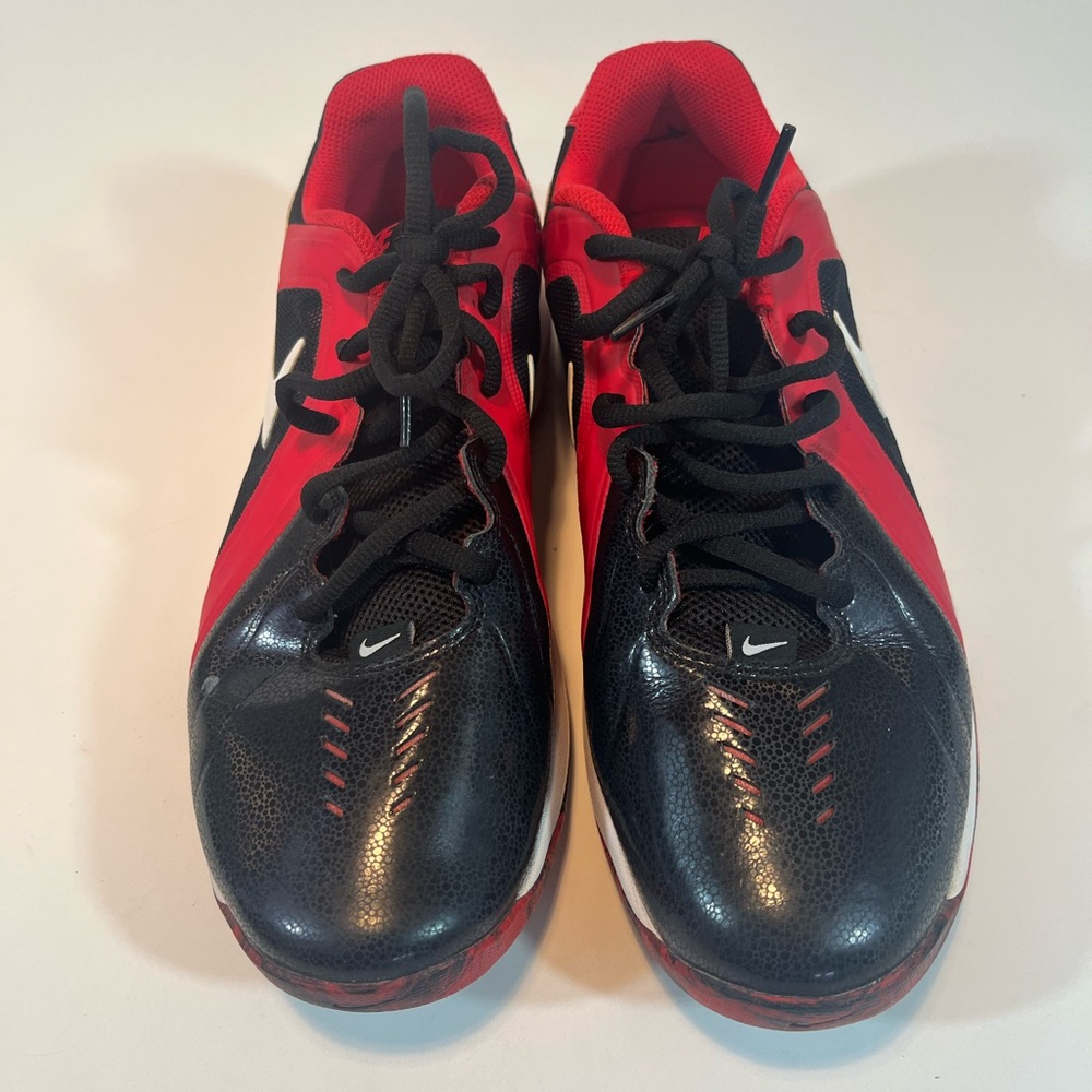 Nike Air 719924-004 Shoe Men's Size 10  Red & Black Mavin Basketball Low Leather - Picture 5 of 12